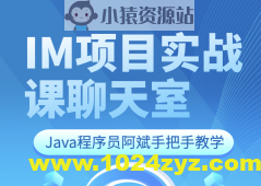 Java程序员阿斌手把手教学-IM项目实战课【聊天室】