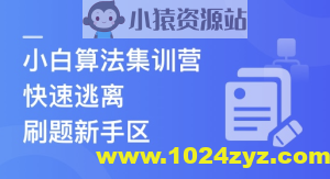 小白算法集训营-大幅提升刷题量，快速逃离新手区